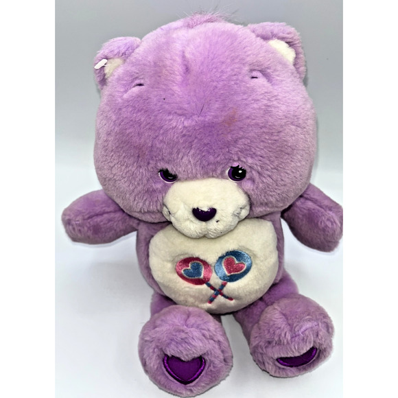 Share Bear Care Bears Play Along Plush Purple Lollipops Works! - Picture 2 of 16